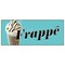 Signmission FRAPPE BANNER SIGN greek iced coffee cart cold signs drinks brewed B-120 Frappe - alternate 1